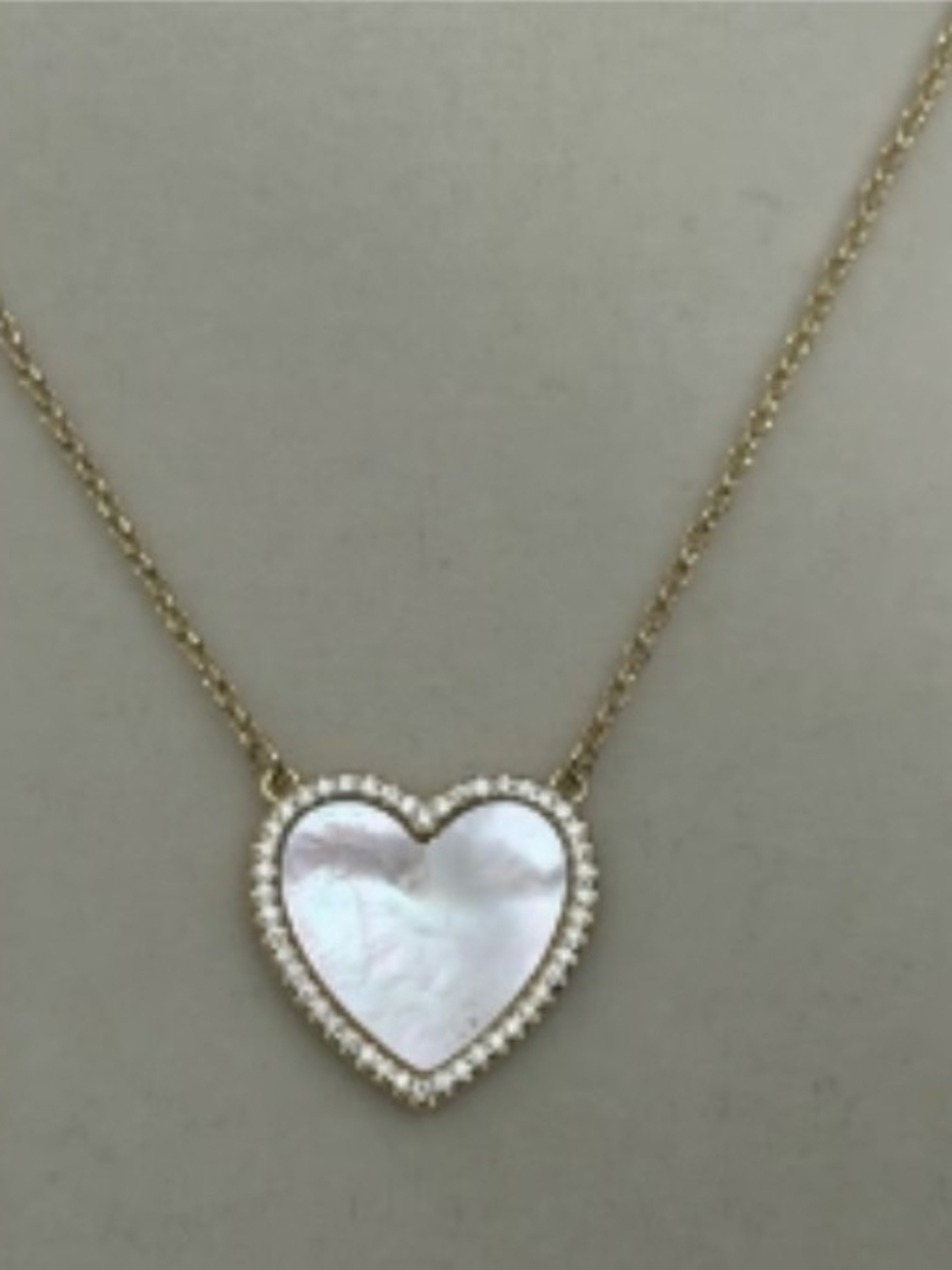 Park Lane Gold Chain with Mother Of Pearl Heart Pendant Dazzle Drop BNIB - Picture 3 of 6